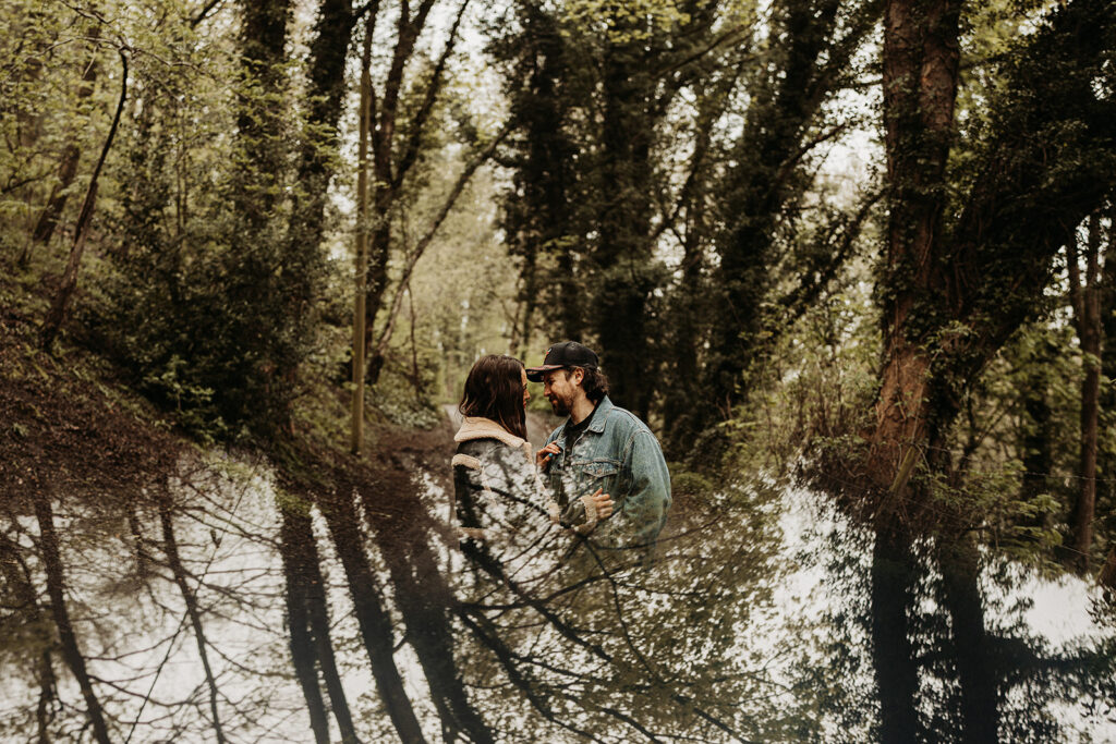 Kate & Curt's Urban Woodland Engagement at Shoot Shining Cliff Woods, Derbyshire