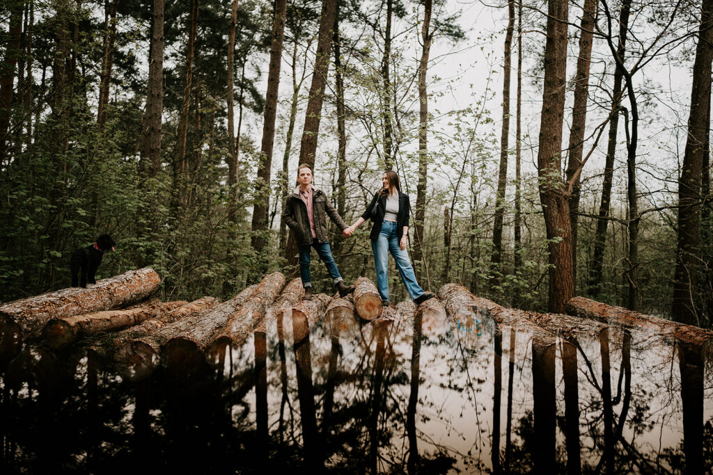 A Relaxed Nottingham Woodland Engagement shoot - Blidworth Woods