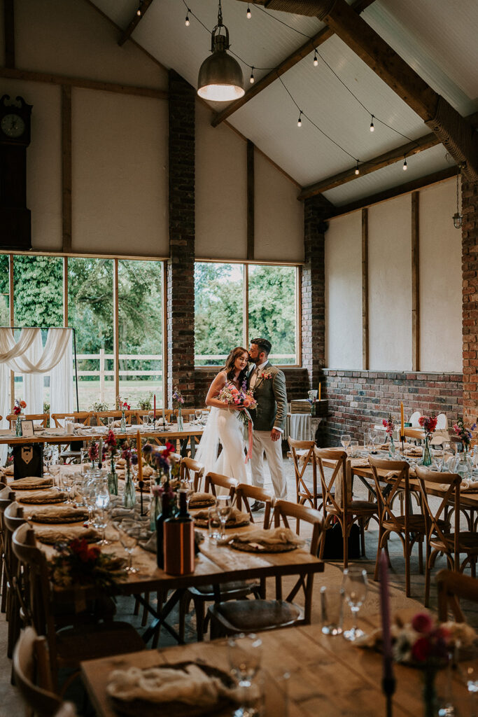 Colourful Table Styling at The Mill at Hoveringham, Nottingham Wedding Venue