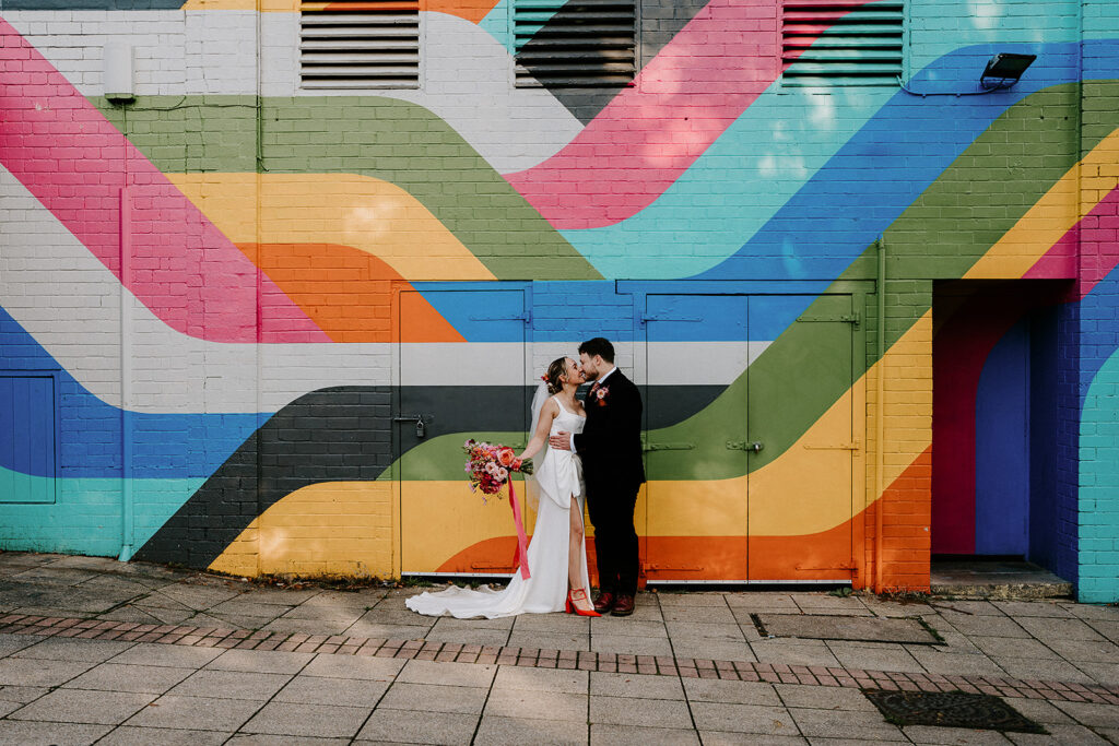 Trafalgar Warehouse Wedding Photos - Colourful Sheffield Wedding Photography